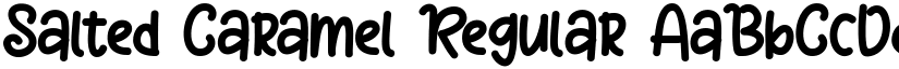 Salted Caramel Regular font