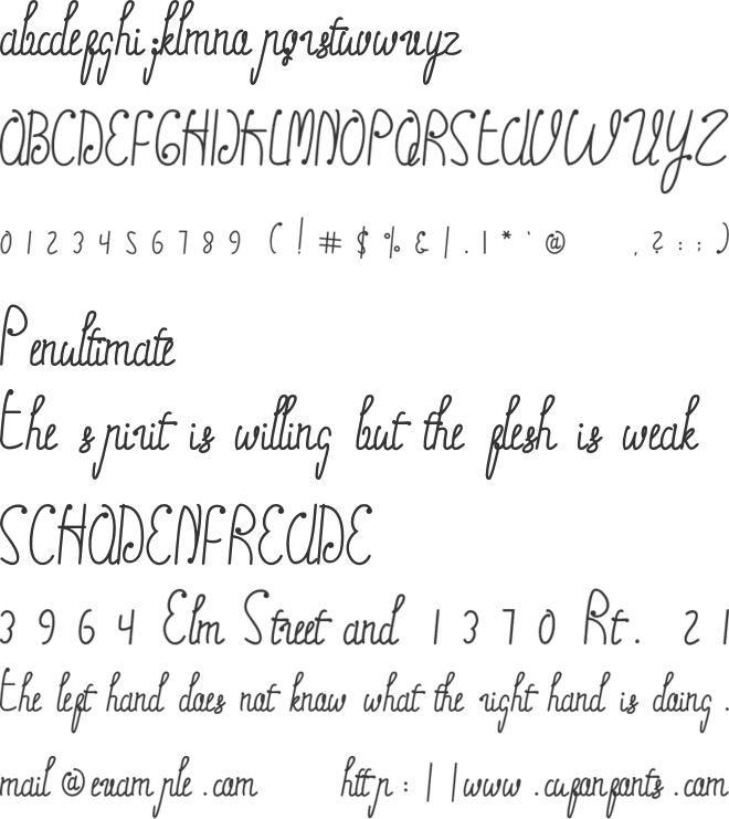 Oliev Oliev font preview