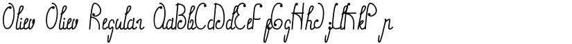 Oliev Oliev Regular font