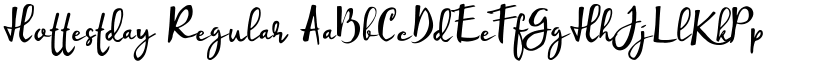 Hottestday Regular font