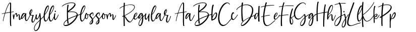 Amarylli Blossom Regular font