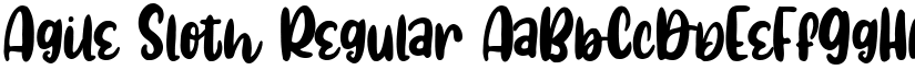 Agile Sloth Regular font