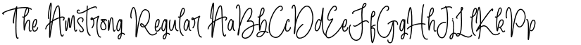 The Amstrong Regular font