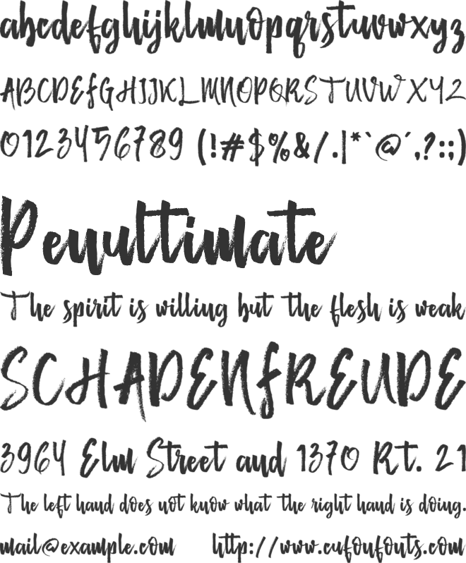 Mister Fast font preview