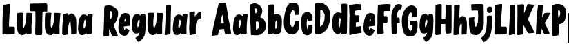 LuTuna Regular font