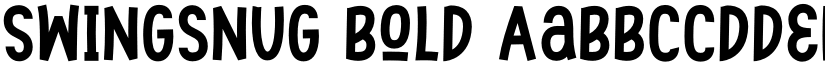 Swingsnug Bold font