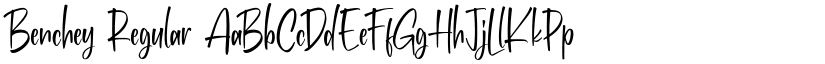 Benchey Regular font