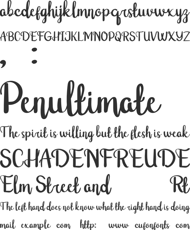 Raxey font preview