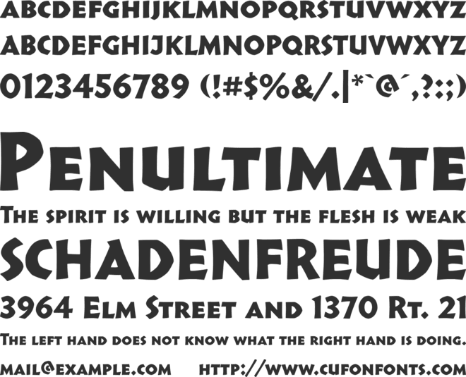 Othello MT Std font preview