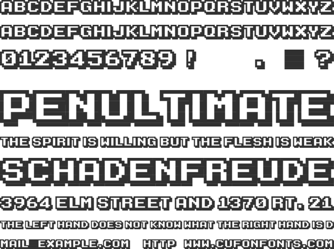Karmatic Arcade font preview