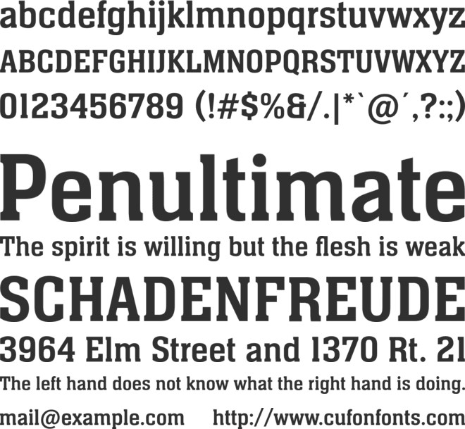 Neue Aachen Pro font preview