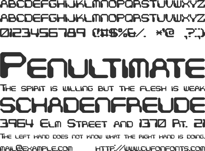 Chintzy CPU BRK font preview