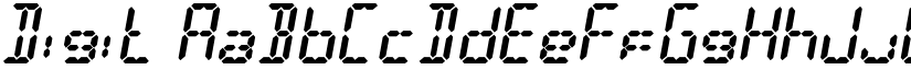 Digit font