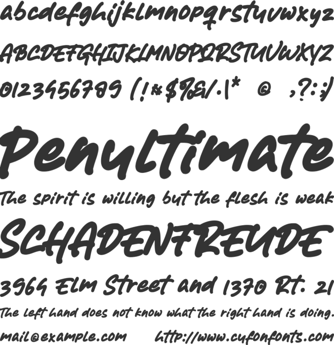 Babies Shower font preview