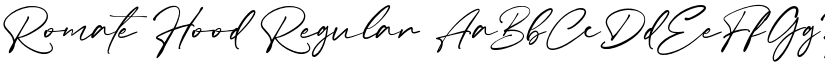Romate Hood Regular font