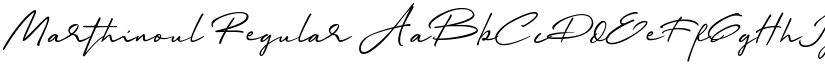 Marthinoul Regular font