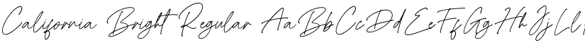 California Bright Regular font