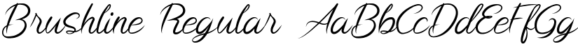 Brushline Regular font