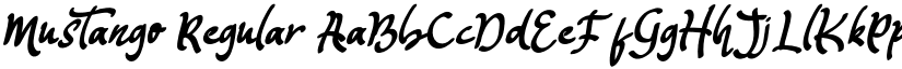 Mustango Regular font