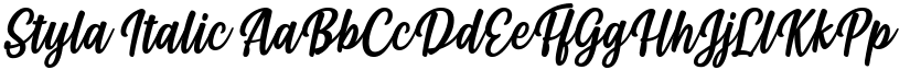 Styla Italic font