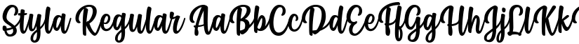 Styla Regular font
