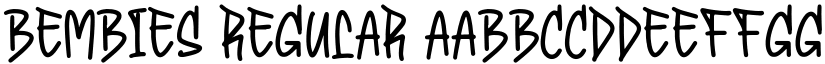Bembies Regular font