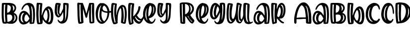 Baby Monkey Regular font