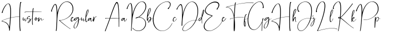 Huston Regular font