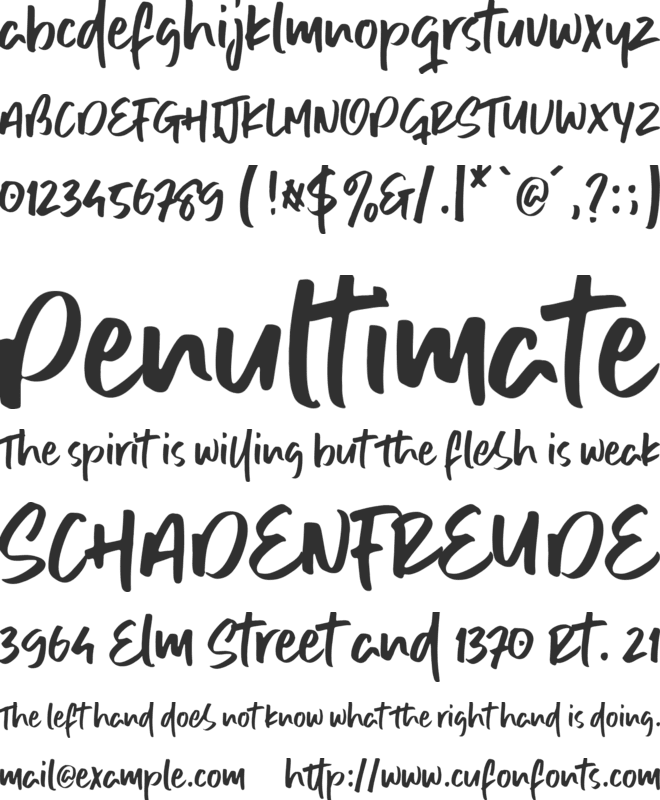 Sitting Pretties font preview