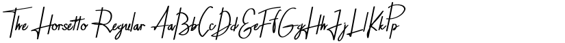 The Horsetto Regular font