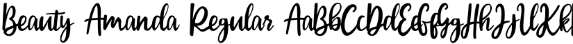 Beauty Amanda Regular font