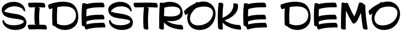 Sidestroke DEMO font
