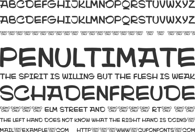 Sidestroke font preview