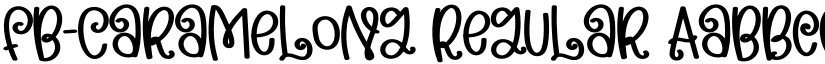 FB-caramelong Regular font