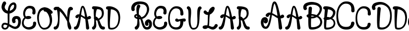 Leonard Regular font