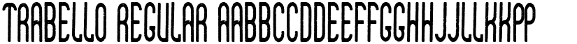 Trabello Regular font