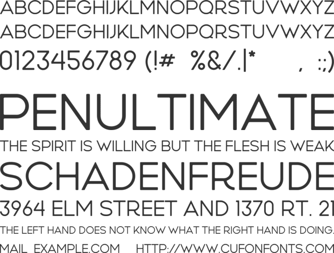 Wandery Free font preview