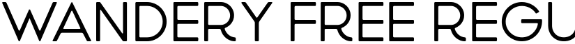 Wandery Free Regular font