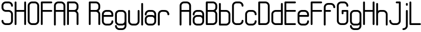 SHOFAR Regular font