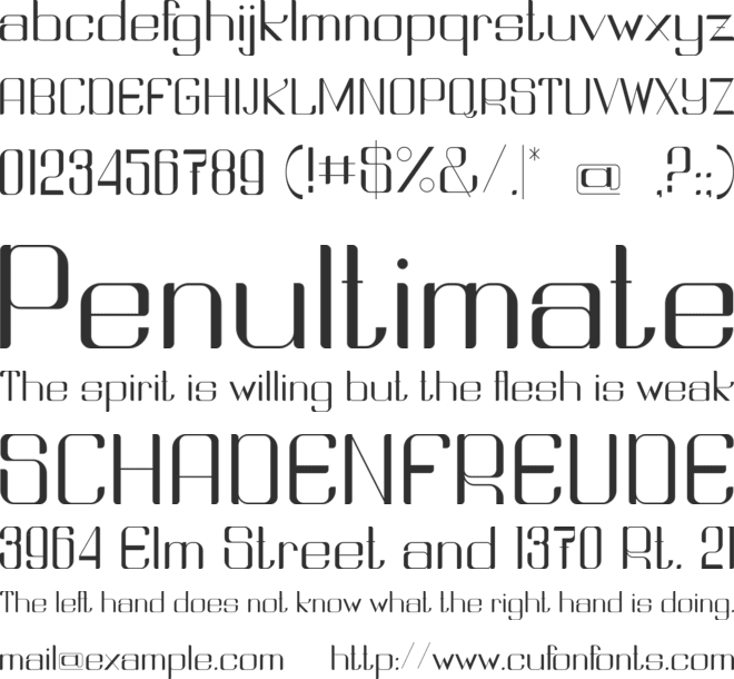 Srikandi font preview