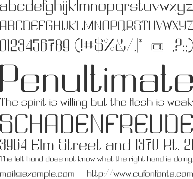 Srikandi font preview