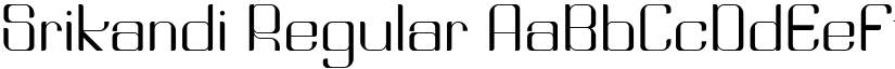 Srikandi Regular font