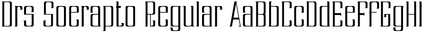 Drs Soerapto font download