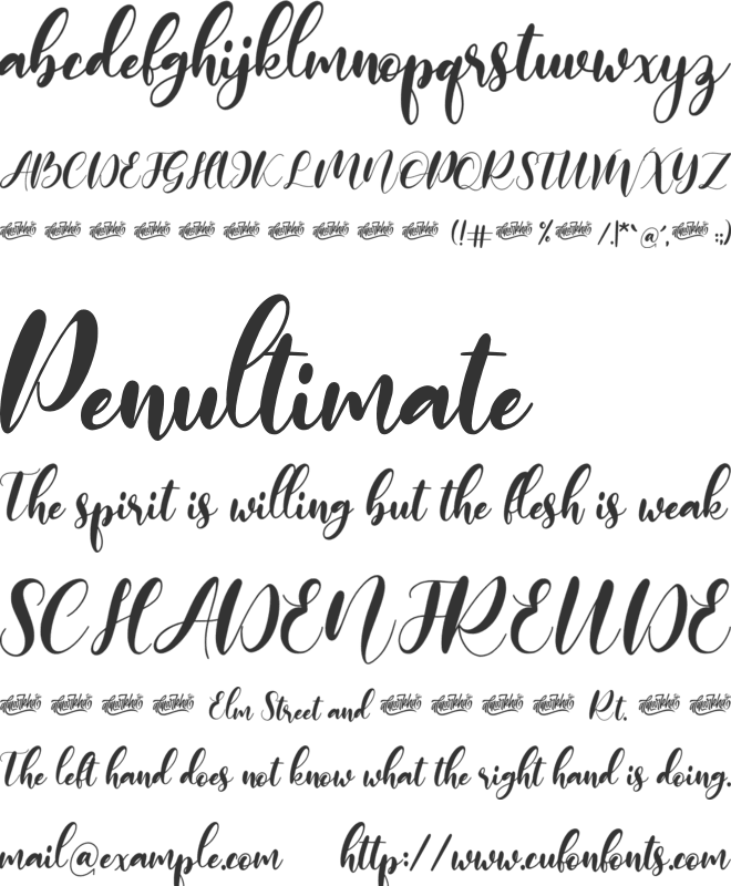 monieta font preview