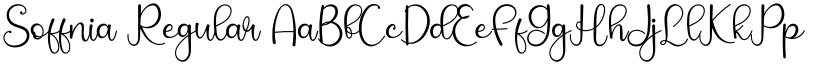 Soffnia Regular font