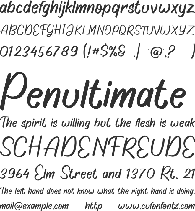 Goodshow font preview