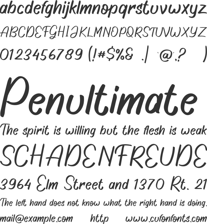 Goodshow font preview