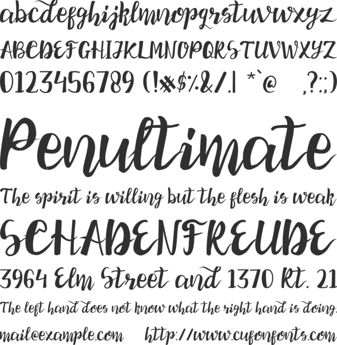 Smiley Simi font preview