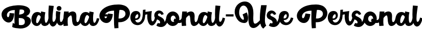 Balina-Personal-Use font download