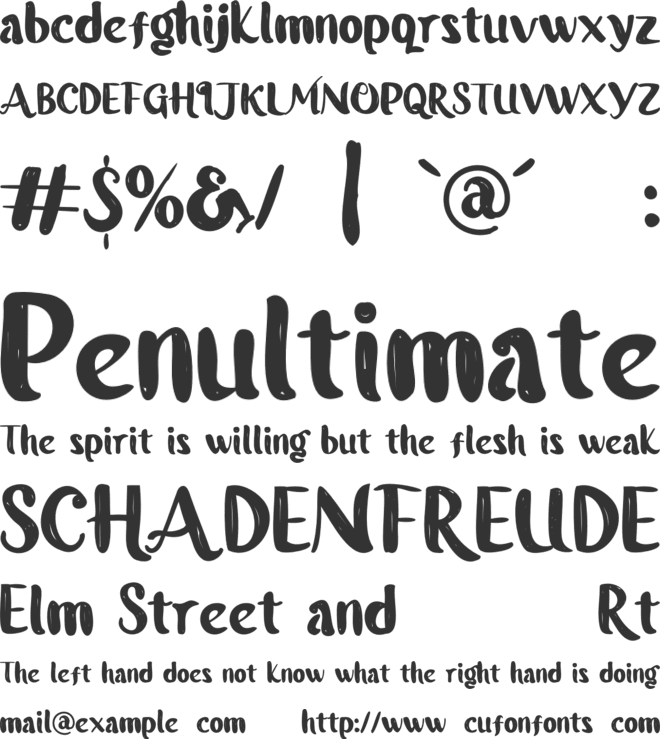 Gigihpu font preview